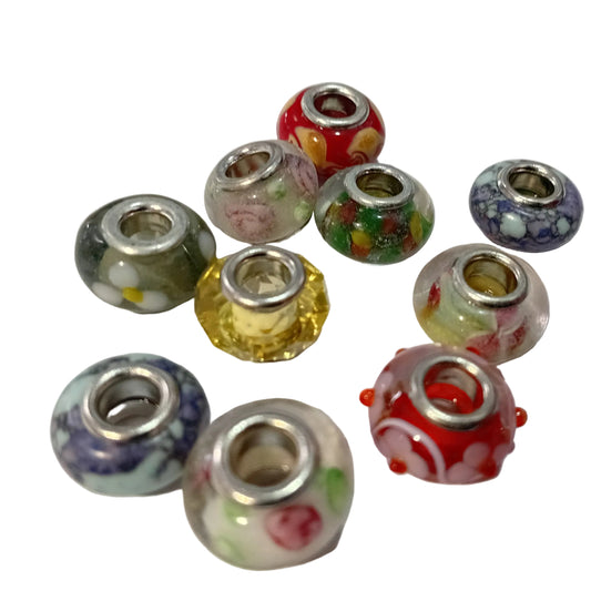 10pc Mixed European Bead Pack
