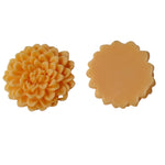 2pc Light Orange Resin Flowers