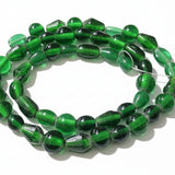 48pc Green Lampwork Bead String