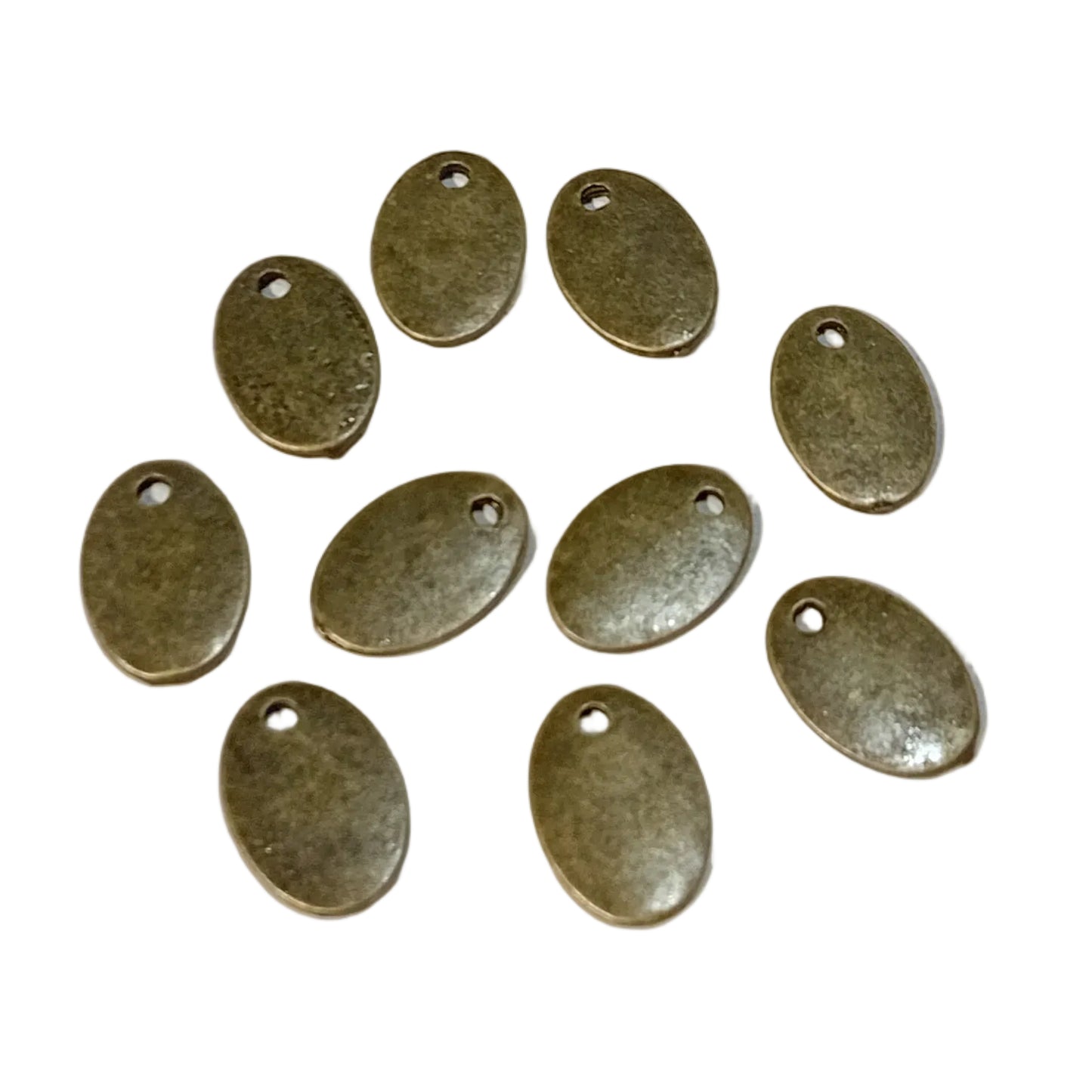 10pc 12mm Bronze Pendants