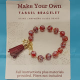 SALE! Make Your Own Red Tassel Bracelet