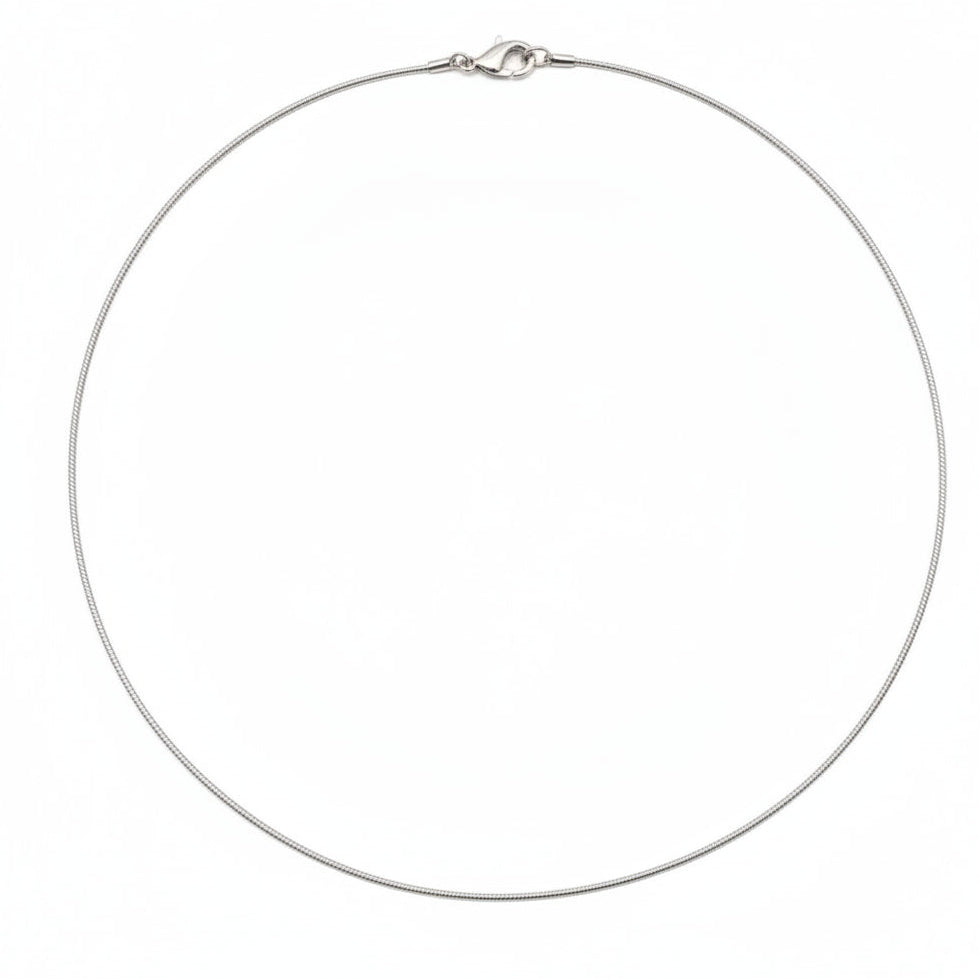 1pc Bright Silver Necklace Wire Choker