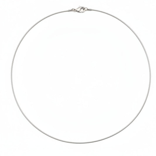 1pc Bright Silver Necklace Wire Choker