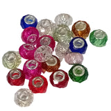 20pc Mixed Faceted Rondelle European Bead Pack