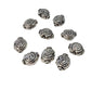 10pc 12mm Silver Spiral  Metal Beads