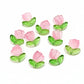 20pc Pink Tulip Lampwork Glass Beads