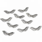 10pc Silver Angel Wings - Detailed Charms