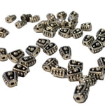 40pc 6mm Metal Spacer Beads