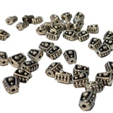 40pc 6mm Metal Spacer Beads