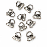 10pc Silver Handbag Charms