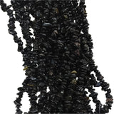 Obsidian Chip Bead Strand