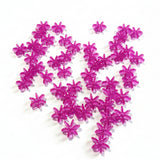 50pc Purple Acrylic Star flake Beads
