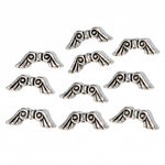 10pc Silver Angel Wings Charms