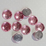 10pc Flat Pad Pink Acrylic Cabochons