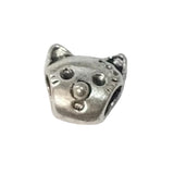 1pc Silver Cat European Bead