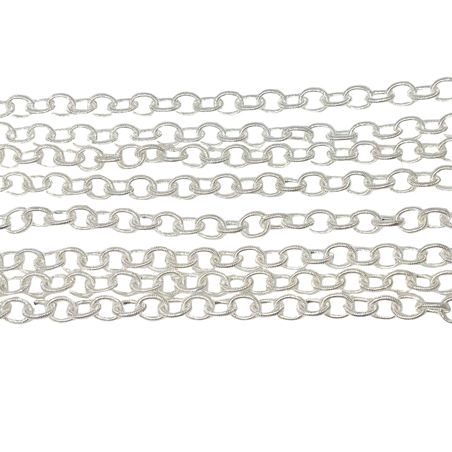 1m Bright Silver Belcher Chain