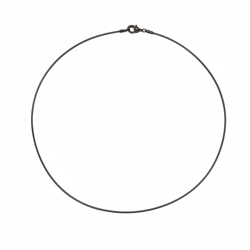 1pc Gunmetal Black Necklace Wire Choker