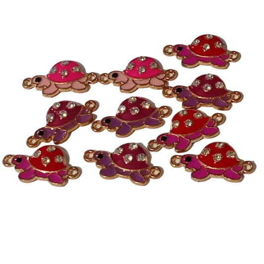 10pc Turtle Link Connector Charms