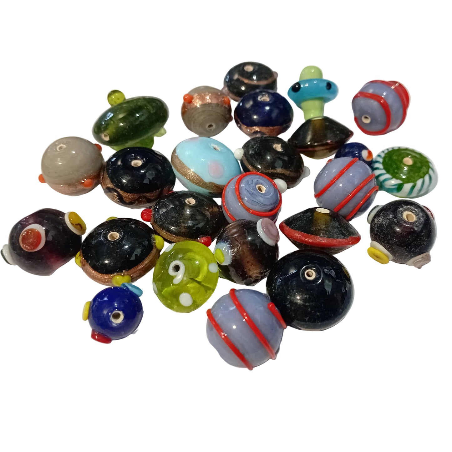 100g Lost In Space Lampwork Beads