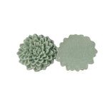 2pc Light Grey Resin Flowers