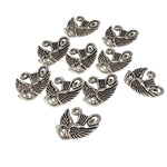 10pc Large Silver Bird Charms