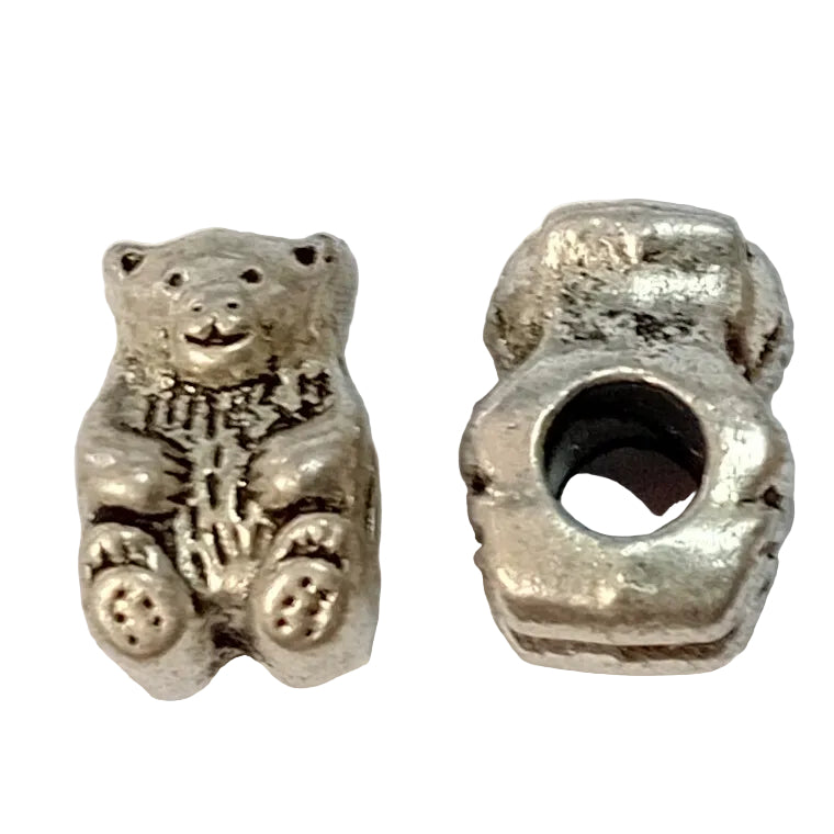 1pc Silver Bear European Bead