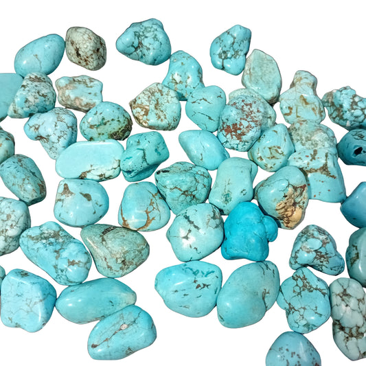 1pc Large Blue Howlite Chunky Nugget Bead