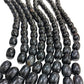 Black Agate Gemstone Beads