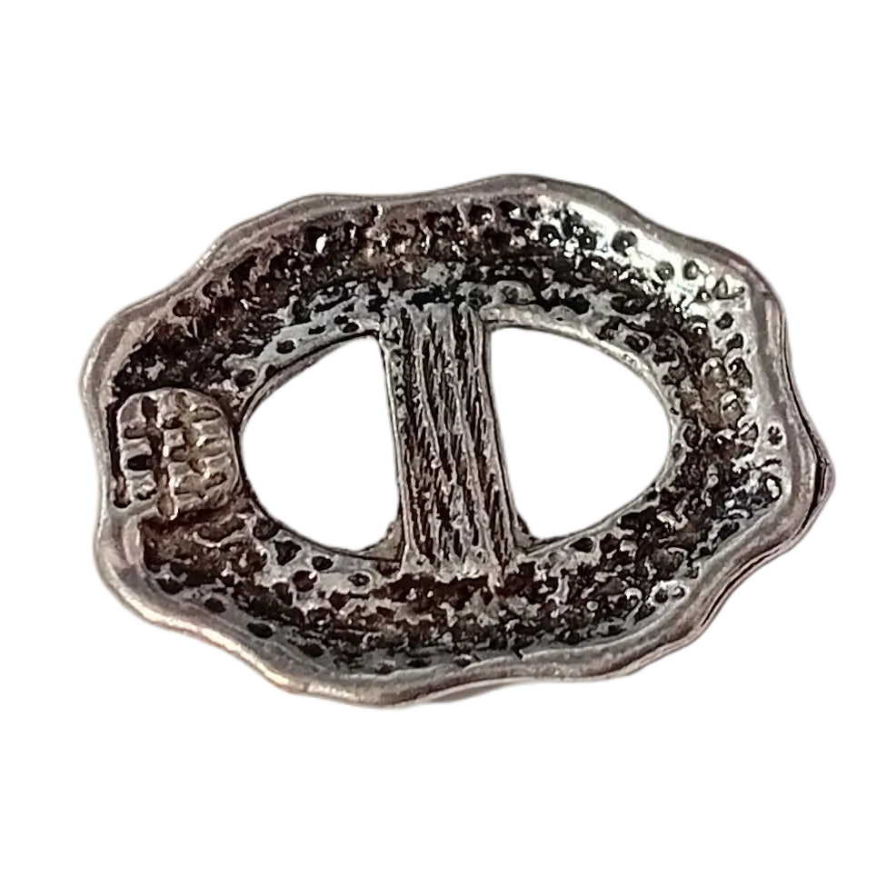 1pc Silver Oval Buckle Charm