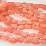 Peach Acrylic Nugget Beads