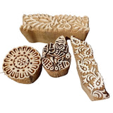 SALE! Set Of 4 Indian Block Stamps