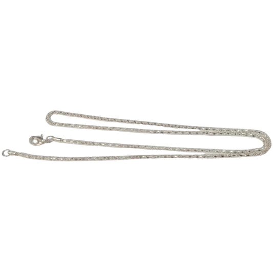 Bright Silver Rope Necklace Chain
