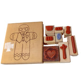 SALE! 9pc Floral Wooden Rubber Stamp Pack