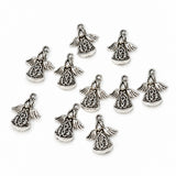 10pc Silver Angel Charms