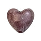 1pc 26mm Purple & Silver Heart Bead