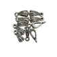 10pc Silver Pendant Slider Bail