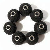 CLEARANCE! 8pc Large Black Kashmiri Beads