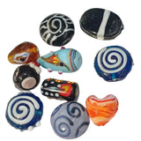 10pc Galaxy Quest Lampwork Beads