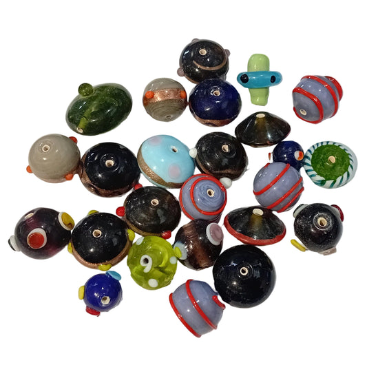 100g Lost In Space Lampwork Beads