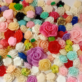 20pc Mixed Resin Flower Cabochons