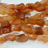 Brown Acrylic Nugget Beads