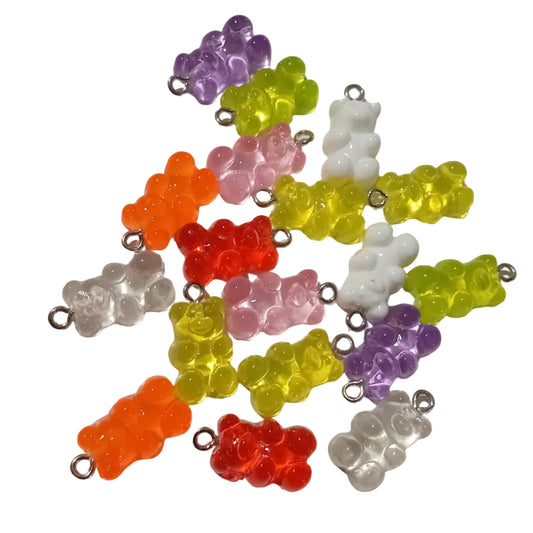 10pc Mixed Gummy Bear Charms