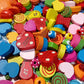 Large Bag Of Colorful Wooden Beads