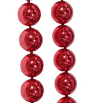 10mm Metallic Red Round Acrylic Beads