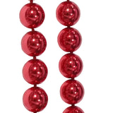 10mm Metallic Red Round Acrylic Beads