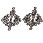 2pc Silver Chandelier Connectors