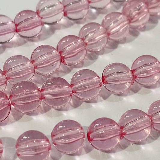 6mm Purple Round Acrylic Beads
