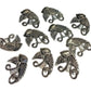 10pc Large Silver Bird Charms