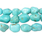Strand Of Extra Large Blue Howlite Nugget Beads