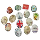 15pc Flat Back Glass Cabochon Pack